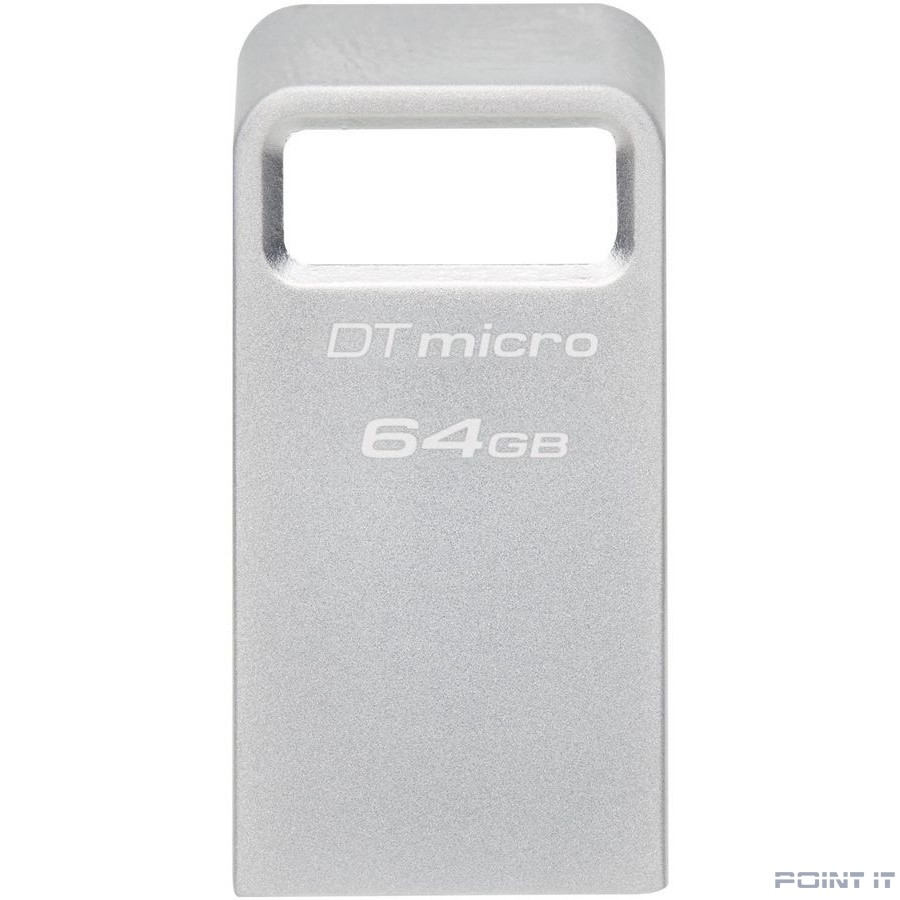 Kingston USB Drive 64GB DataTraveler Micro USB3.0, серебристый [DTMC3G2/64gb]