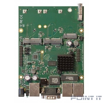 MikroTik RBM33G Плата, 880 МГц, 3х 1G Ethernet, 2x miniPCIe, 2x SIM, M.2, USB 3.0, RS232