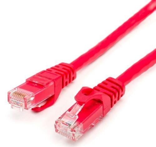 Кабель PATCH CAT6 UTP 0.5M RED AT9219 ATCOM