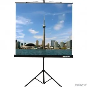 Экран на штативе Lumien Eco View 180x180см (раб.область 174х174 см) MW с возможностью настенного крепления 1:1