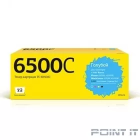 T2 106R01601 Картридж Xerox Phaser 6500N/6500DN/WorkCentre 6505N/6505DN (2000 стр.) голубой, с чипом