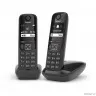 Gigaset AS690(A) DUO Р/Телефон Dect RUS черный (труб. в компл.:2шт) АОН