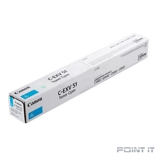 Тонер C-EXV 51L голубой для Canon iR ADV C55xx (26000 стр.)