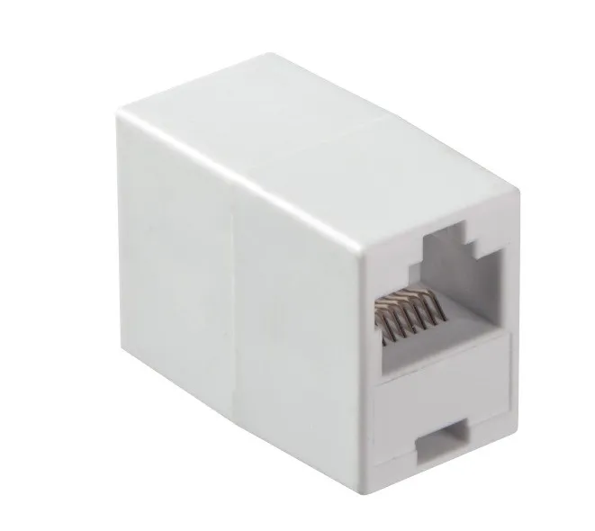Соединительный модуль RJ-45(8p8c) на RJ-45(8p8c) прямой контакт/ белый