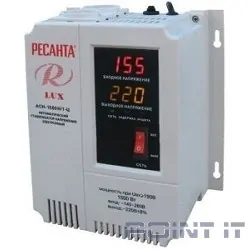 Ресанта АСН-1 500 Н/1-Ц 63/6/20 Стабилизатор Lux {220В±8%, Габариты 206х133х230, Вес 4,5кг}