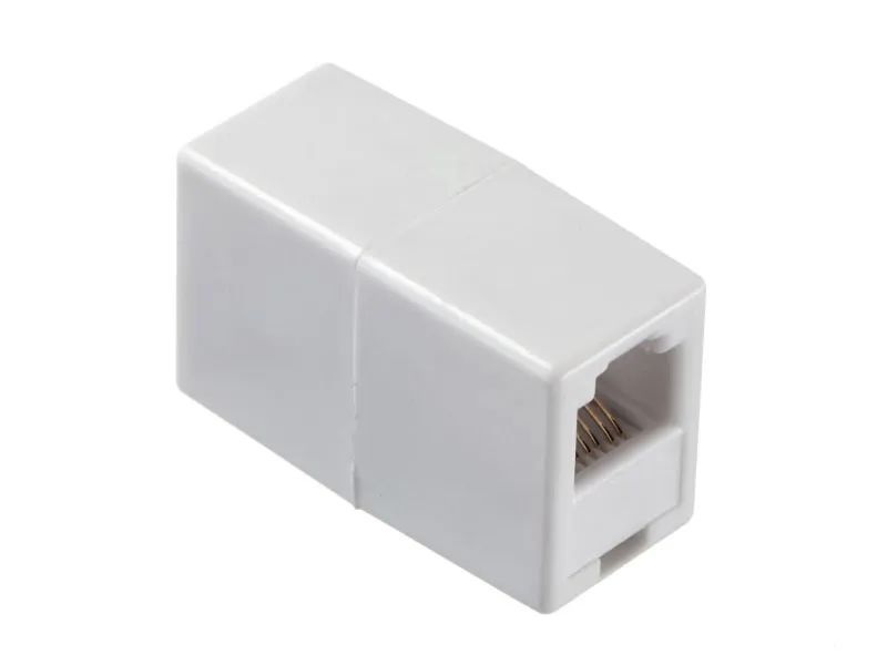 Соединительный модуль RJ-12(6p6c) на RJ12 / белый / блистер, Netko