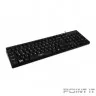 CBR KB 110 Black USB, Клавиатура офисн.,поверхность под карбон, переключение языка 1 кнопкой (софт)