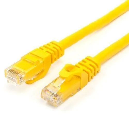 Кабель PATCH CAT6 UTP 0.5M YELLOW AT2156 ATCOM