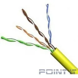 VCOM VNC1100-YE Кабель UTP 4 пары кат.5е (бухта 305м), желтый