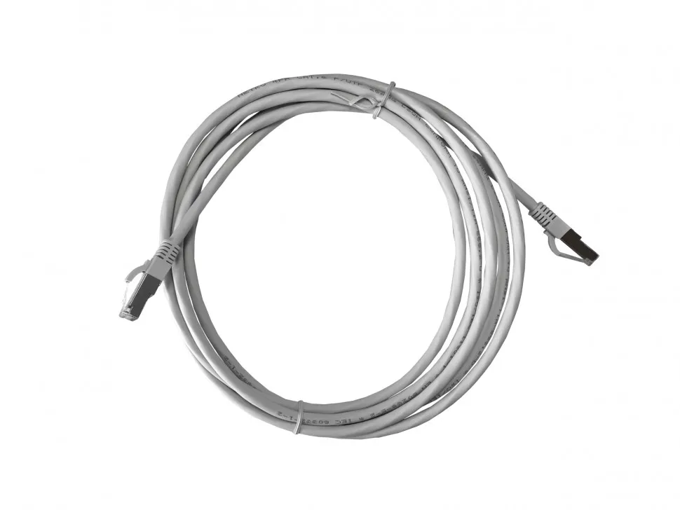 Патч-корд Netko СКС FTP4 cat.6, 3.0м, литой коннектор, серый, LSZH