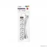 CBR Сетевой фильтр CSF 2505-1.8 White PC, 5 евророзеток, длина кабеля 1,8 метра, цвет белый (пакет)