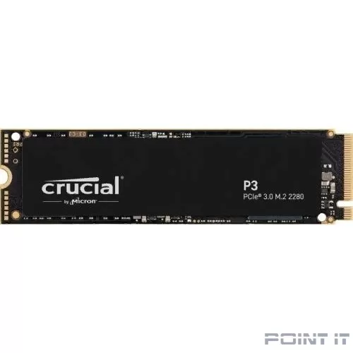 SSD Crucial P3, 4000GB, M.2(22x80mm), NVMe, PCIe 3.0 x4, QLC CT4000P3SSD8