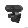 CBR CW 852FHD Black, Веб-камера с матрицей 2 МП, разрешение видео 1920х1080, USB 2.0, встроенный микрофон с шумоподавлением, фикс.фокус, крепление на мониторе, длина кабеля 1,5 м, цвет чёрный