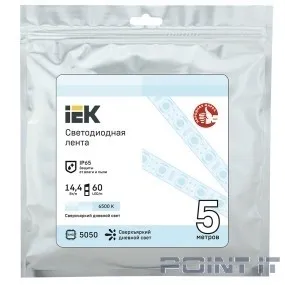 IEK LSR2-2-060-65-3-05 Лента LED 5м LSR-5050W60-14,4-IP65-12В