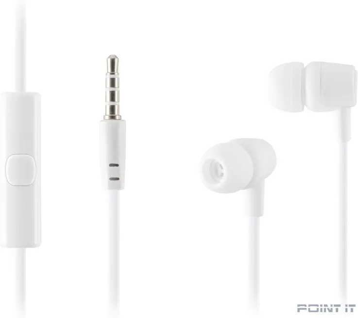 HARPER HV-107 white {Чувствительность: 105dB±3dB; Сопротивление: 32?; Частотный диапазон: 20-20000Hz; Длина кабеля: 1.2m}