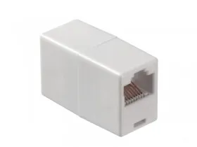 Соединительный модуль RJ-45(8p8c) на RJ-45(8p8c) / белый, Netko
