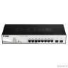 D-Link DGS-1210-10P/FL1A Управляемый L2 коммутатор с 8 портами 10/100/1000Base-T и 2 портами 1000Base-X SFP (8 портов PoE 802.3af/at, PoE бюджет 65 Вт)