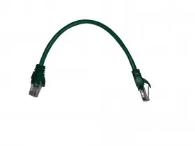 Патч-корд Technolink UTP4 cat 5e, 0,25м, ВС, LSZH, зеленый, литой коннектор