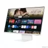 Монитор LCD Samsung 31.5" S32DM801UIXCI M8 белый {VA 3840x2160 60Hz 400cd 178/178 16:9 HDMI M/M Cam HAS USB}