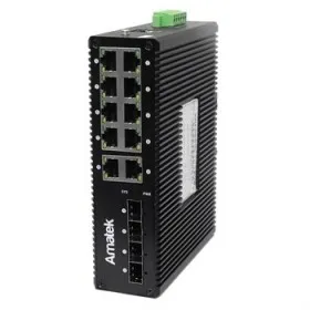 AN-SXGM14P8A  - промышленный 14-портовый  управляемый гигабитный L2 коммутатор с PoE до 240Вт