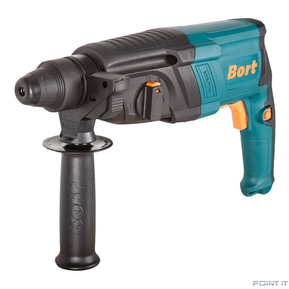 Bort BHD-850X Перфоратор электрический [91272539] { SDS+, 850 Вт, 3,2 Дж, 1300 об/мин, 5500 уд/мин, 3,1 кг, набор аксессуаров 9 шт, сверление, сверление + удар, долбление }