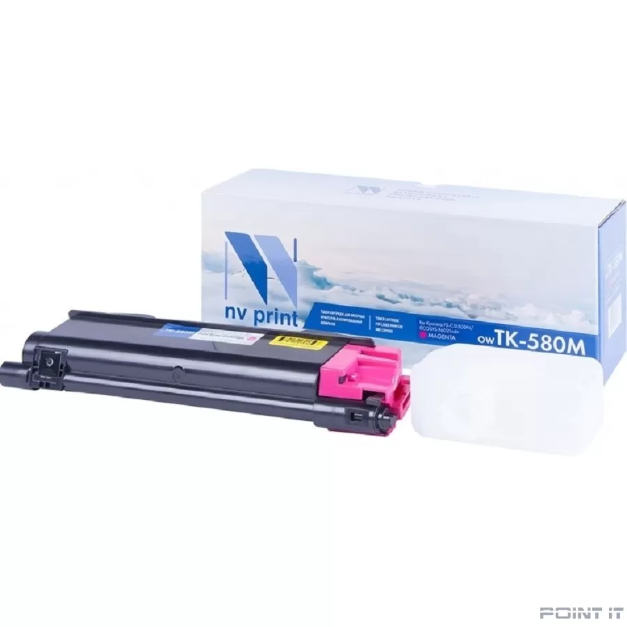 Картридж NVP совместимый NV-TK-580 Magenta для Kyocera Ecosys P6021/ P6021cdn/ FS C5150/ C5150DN (2800k)