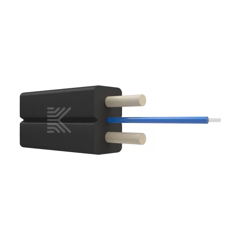 КОСТРОМАКАБЕЛЬ FTTH1-1-BL Кабель оптический FTTH, 1 волокно, G657A1,усилен стеклопрутками (черный)