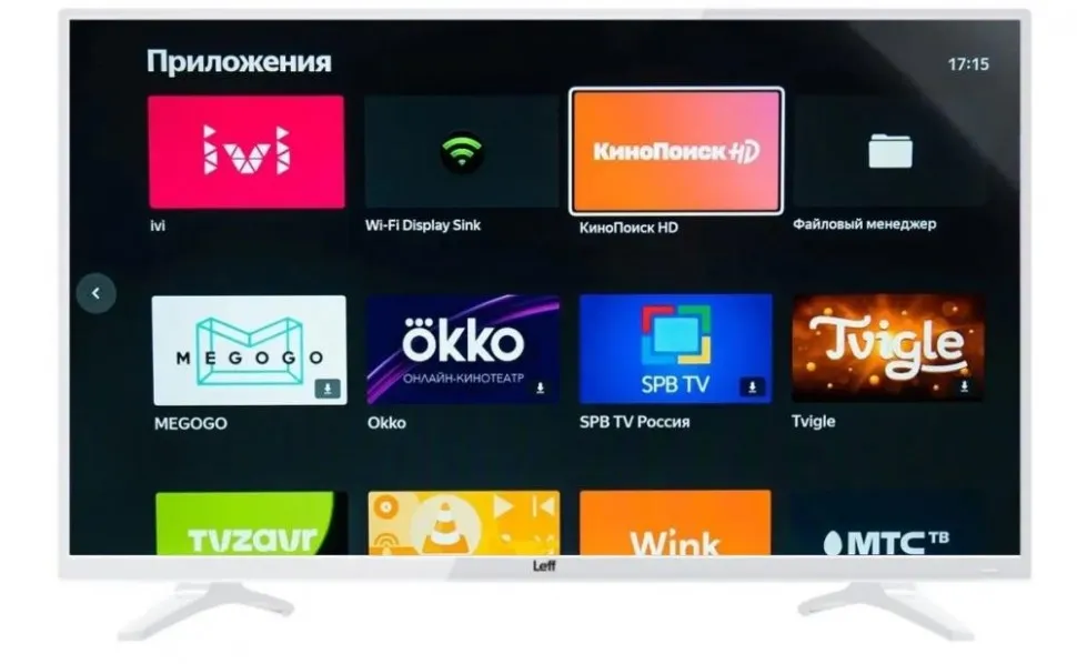 Телевизор LCD 40" WHITE YANDEX 40F541T LEFF