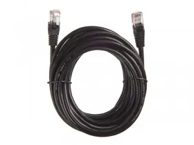 Патч-корд Technolink UTP4 cat 5e, 5,0м, ВС, LSZH, черный, литой коннектор