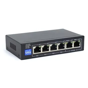 AN-S6P4M - 6-портовый 100 Мбит/с коммутатор с PoE+ до 60Вт