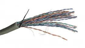 Кабель UTP25 cat.5e, 305м, 0,5мм, ZH нг(A)-HF, не содержащий галогенов, серый