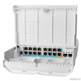 MikroTik CRS318-1Fi-15Fr-2S-OUT Коммутатор 15FR with RouterOS L5 license