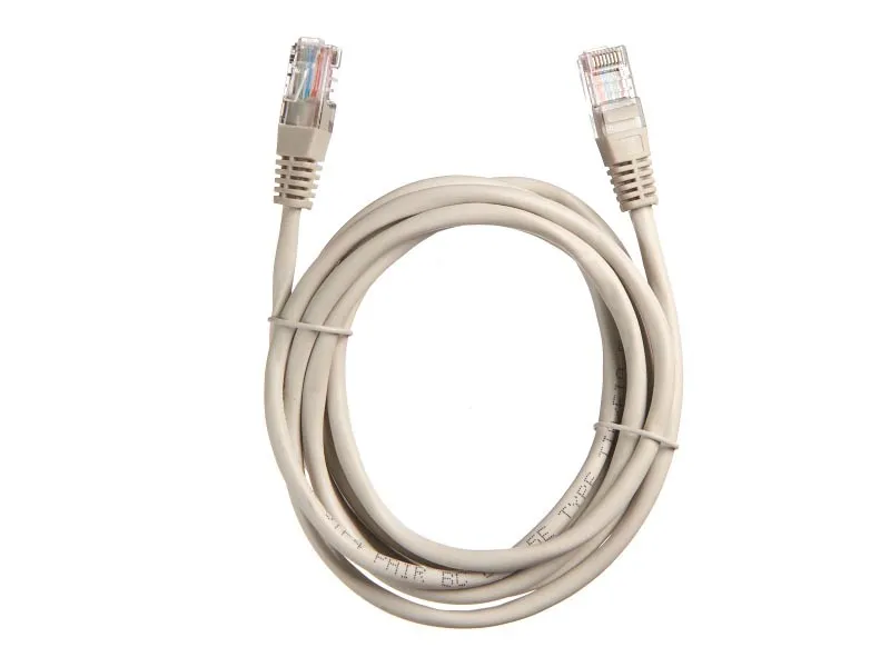 Патч-корд Technolink UTP4 cat 5e, 2,0м, BC, LSZH, серый, литой коннектор