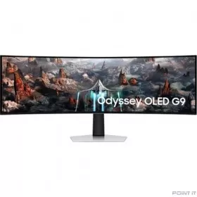 Монитор LCD Samsung 49&quot; Odyssey G9 S49CG930SI серебристый [OLED Curved 5120x1440 240Hz 0.03ms HDMI DisplayPort]