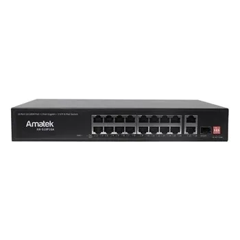 AN-S18P16A - 19-портовый 100/1000 Мбит/с коммутатор с PoE+ до 200Вт