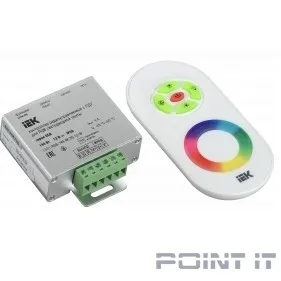 Iek LSC1-RGB-144-RF-20-12-W Контроллер с ПДУ радио RGB 3 канала 12В 4А 144Вт белый