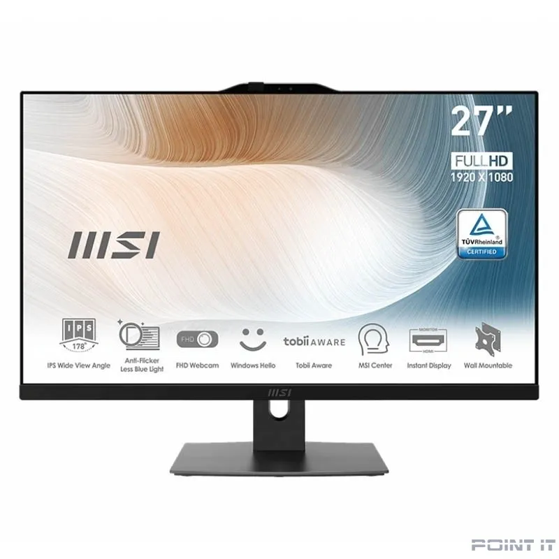 MSI Modern AM272P 12M-271RU [9S6-AF8211-271] Black 27" {FHD i7-1260P/32Gb/1000Gb SSD/W11Pro/k+m}
