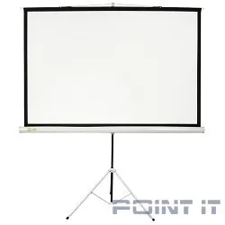 Экран Cactus Triscreen CS-PST-127X127 127 x 127см 1:1 напольный рулонный белый (черная рамка)