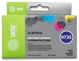 Картридж COLOR 45.6ML CS-EPT0735 CACTUS