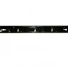 Кабельный органайзер 19", 1U, металлический, 5 пласт. колец, черный "J"