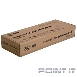 Cactus CS-VM-D29-AL серебристый Кронштейн для 2-х мониторов 13"-27" макс.8кг настольный поворот и наклон
