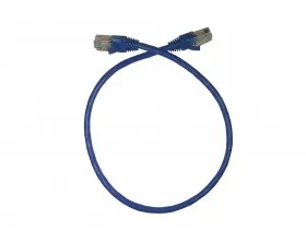 Патч-корд Technolink &quot;C&quot; UTP4 cat.5е, 0.5м, CCA, LSZH, синий, литой коннектор