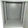 Антивандальный Шкаф 15U распашного типа, (Ш*Г*В 600*600*736мм) 19" направляющие, передняя дверь металл, замок, серый Netko "M"