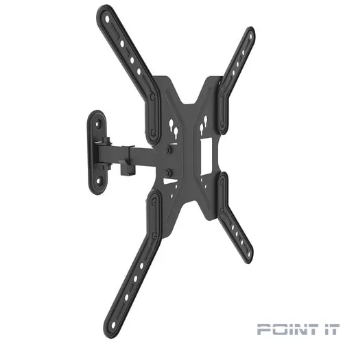 TRESS WM 25441M черный 23"-55" 180 градусов. Вылет от стены 68-190 мм. Крепление стандарта VESA 75х75, 100х100, 100х200, 200х200, 200х300, 300х300, 300х400, 400х400 мм