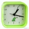 Perfeo Quartz часы-будильник "PF-TC-012", квадратные 9,5*9,5 см, зелёные
