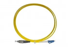 Патч-корд оптический переходной FC-LC/UPC SM Simplex 3.0мм 9/125, 1.5м, LSZH