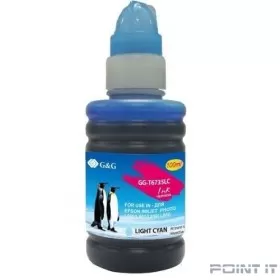 Чернила G&amp;G GG-T6735LC светло-голубой100мл для Epson L800, L805, L810, L850