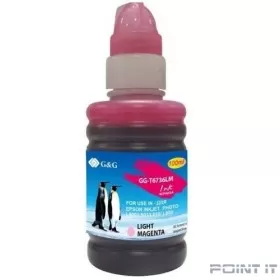 Чернила G&amp;G GG-T6736LM светло-пурпурный100мл для Epson L800, L805, L810, L850