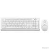 Клавиатура + мышь A4Tech Fstyler FG1012 клав:белый мышь:белый USB беспроводная Multimedia [1599042]