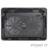 BURO Подставка для ноутбука 15.6"355x255x30mm 2xUSB 2x 140mmFAN 657г металлическая сетка/пластик черный (BU-LCP156-B214H)